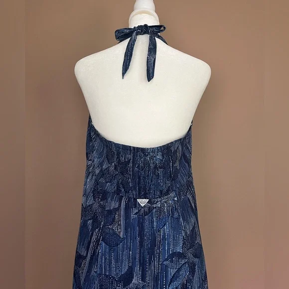 {Columbia} PFG Halter Activewear Dress in Blue - Womens Large - Picture 6 of 11